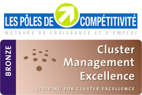 Logos Pole de compétitivité + Cluster management excellence